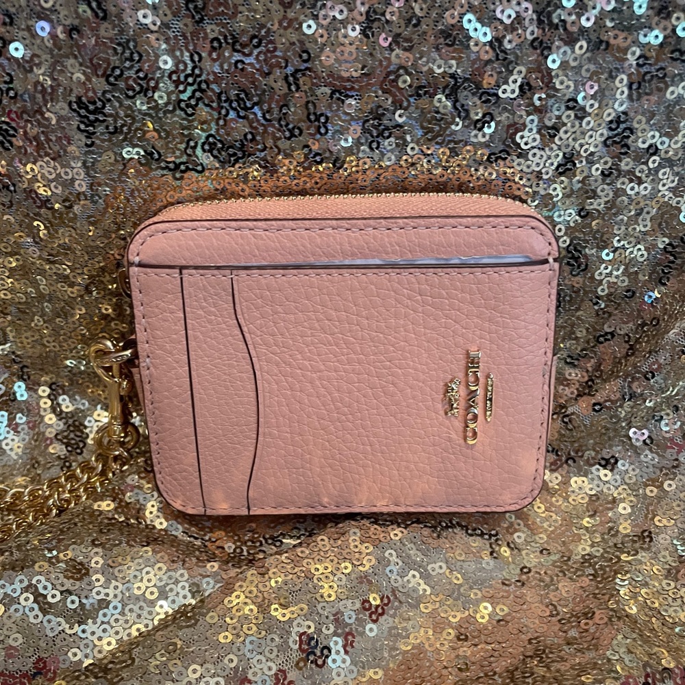 Coach Card Case Faded Blush